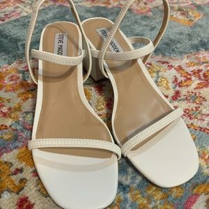 Steve Madden White Heels